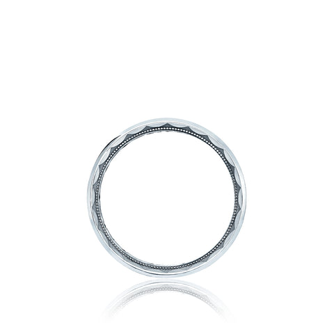 Tacori Platinum 7mm Sculpted Crescent Wedding Band