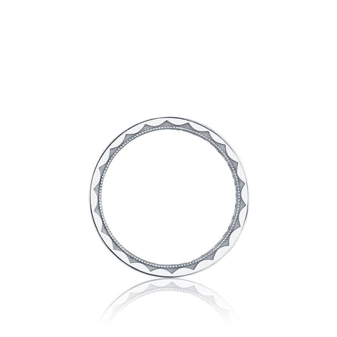 Tacori Platinum 6mm Sculpted Crescent Wedding Band