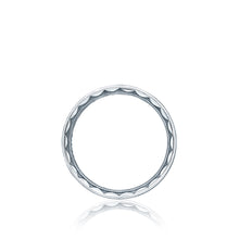 Load image into Gallery viewer, Tacori Platinum 6mm Sculpted Crescent Wedding Band