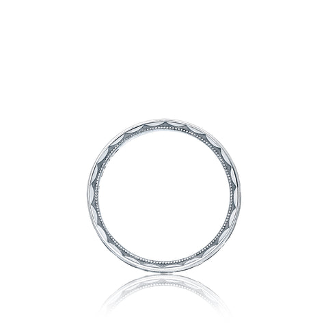 Tacori Platinum 6mm Sculpted Crescent Wedding Band