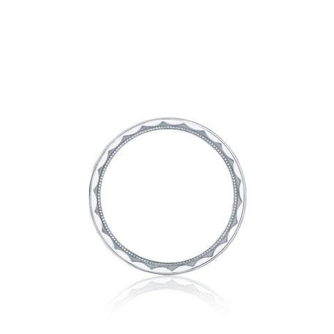 Tacori 18k White Gold 7mm Sculpted Crescent Wedding Band