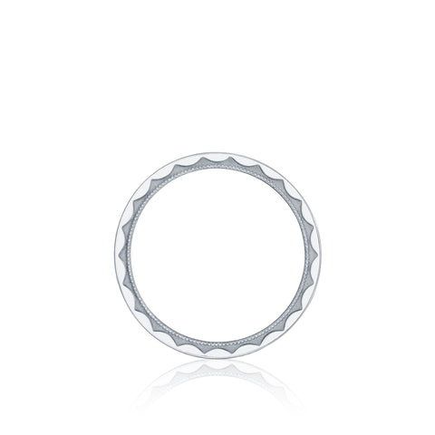 Tacori Platinum 8mm Sculpted Crescent Wedding Band