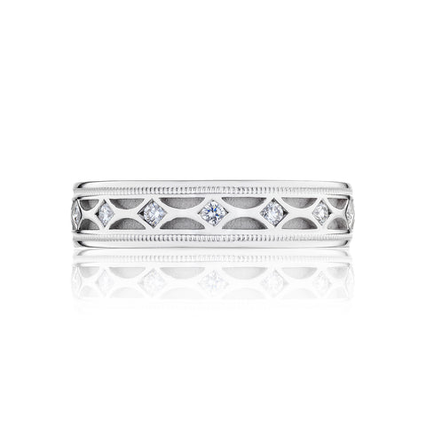 Tacori Sculpted Crescent Diamond Wedding Band (0.38  CTW)