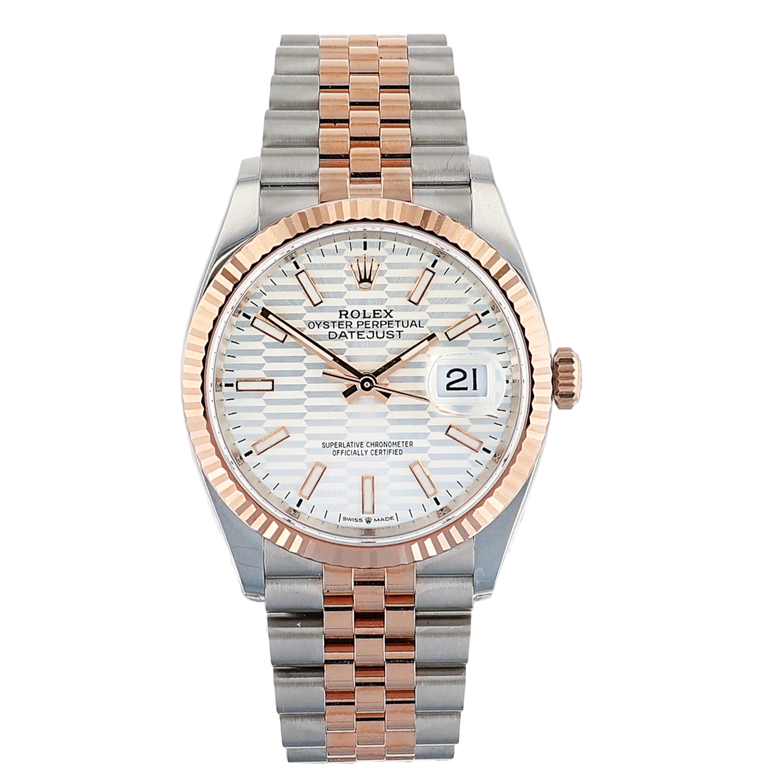 Rolex datejust 36 everose gold hot sale