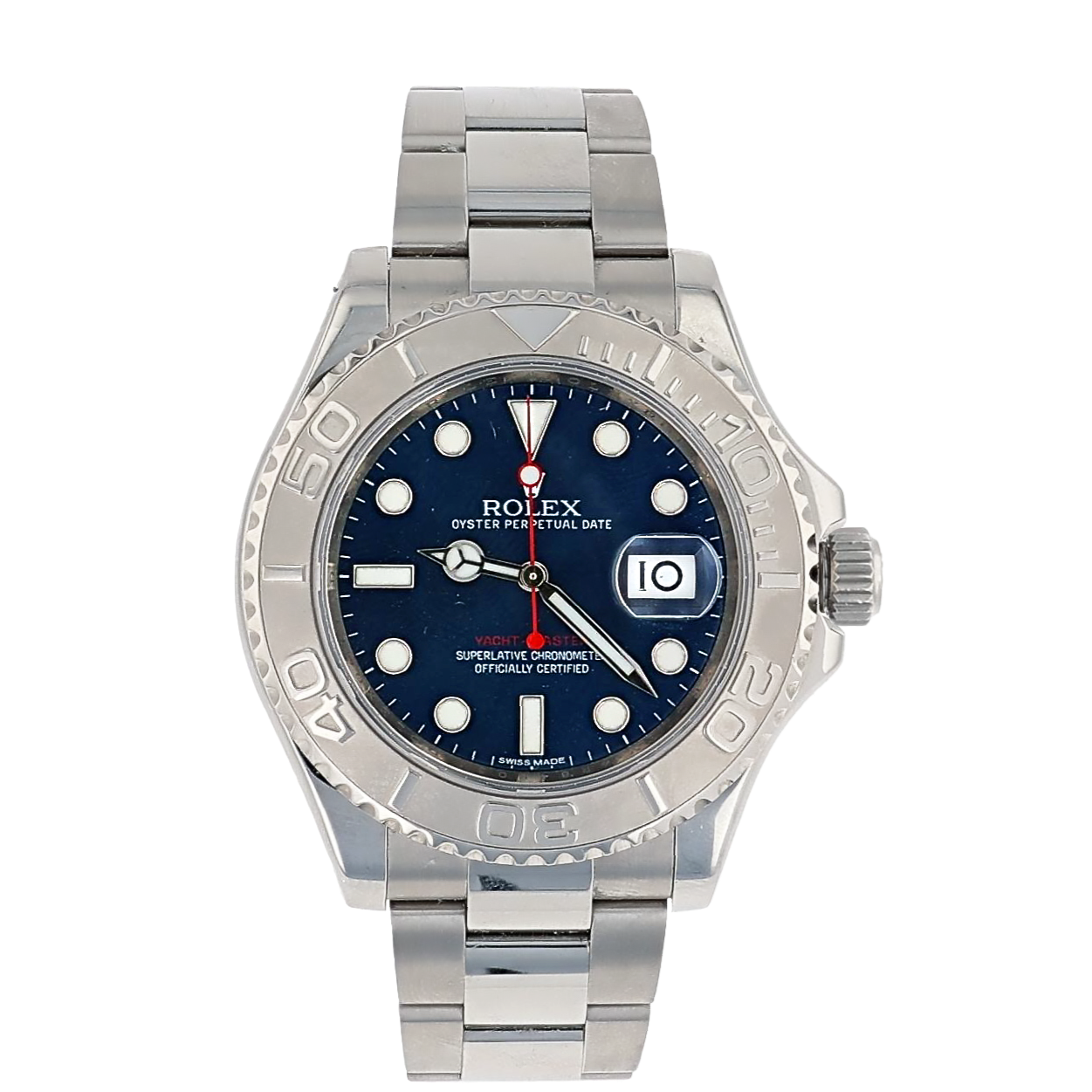 Rolex Yacht-Master 16622 40mm Oyster Platinum Bezel Watch