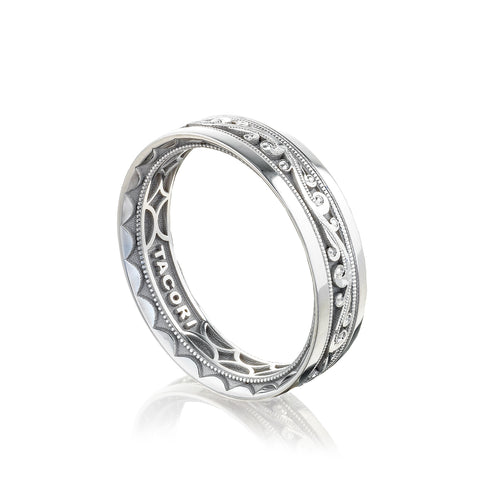 Tacori Sculpted Crescent Diamond Wedding Band