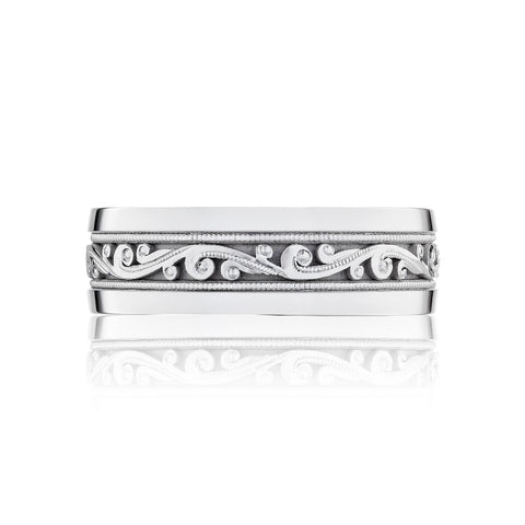 Tacori Sculpted Crescent Diamond Wedding Band