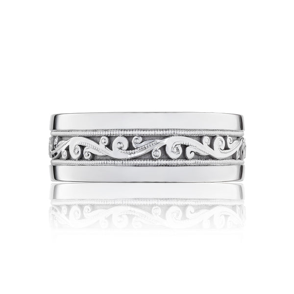 Tacori Sculpted Crescent Diamond Wedding Band