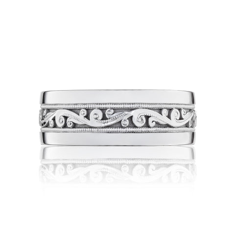 Tacori Sculpted Crescent Diamond Wedding Band