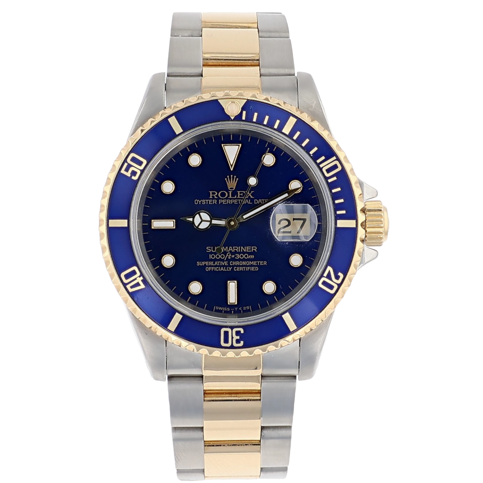 Rolex 16613 Submariner Rolesor Oystersteel 18K Yellow Gold 40mm