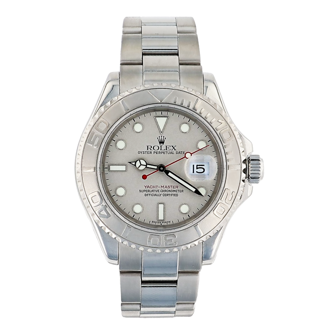 Rolex Yacht-Master 16622 40mm Oyster Platinum Bezel Watch