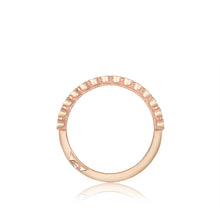 Load image into Gallery viewer, Tacori 18k Rose Gold Sculpted Crescent Diamond Wedding Band (0.2 CTW)