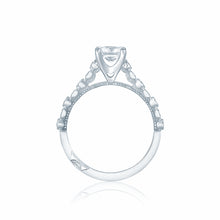 Load image into Gallery viewer, Tacori 18k White Gold Sculpted Crescent Princess Diamond Engagement Ring (0.18 CTW)