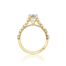 Load image into Gallery viewer, Tacori 18k Yellow Gold Sculpted Crescent Round Diamond Engagement Ring (0.18 CTW)