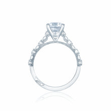 Load image into Gallery viewer, Tacori 18k White Gold Sculpted Crescent Round Diamond Engagement Ring (0.18 CTW)