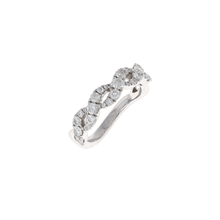 Load image into Gallery viewer, 1/2 Way Diamond Twist Band (0.94CTW)
