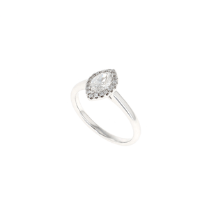 Marquise Halo Complete Engagement Ring (0.62CTW)