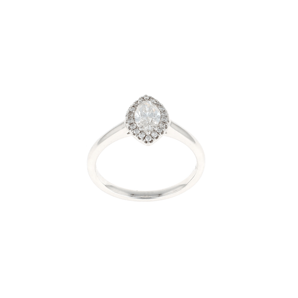 Marquise Halo Complete Engagement Ring (0.62CTW)