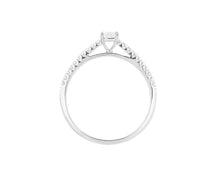 Load image into Gallery viewer, Complete Rings White Gold with 0.23 CTW Cushion Diamond Diamond Center Stone Classic Engagement Ring