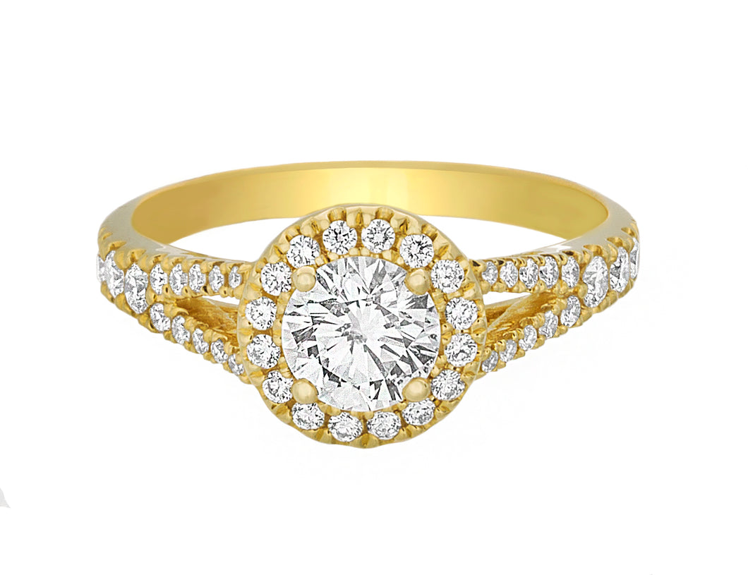 Complete Yellow Gold Engagement Ring