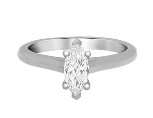 Complete White Gold Engagement Ring