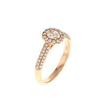 Load image into Gallery viewer, Oval Halo Complete Engagement Ring (0.60CTW)