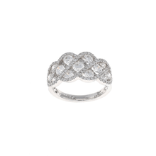 Load image into Gallery viewer, Gabriel &amp; Co 14K White Gold Woven Diamond Statement Ring (1.67CTW)