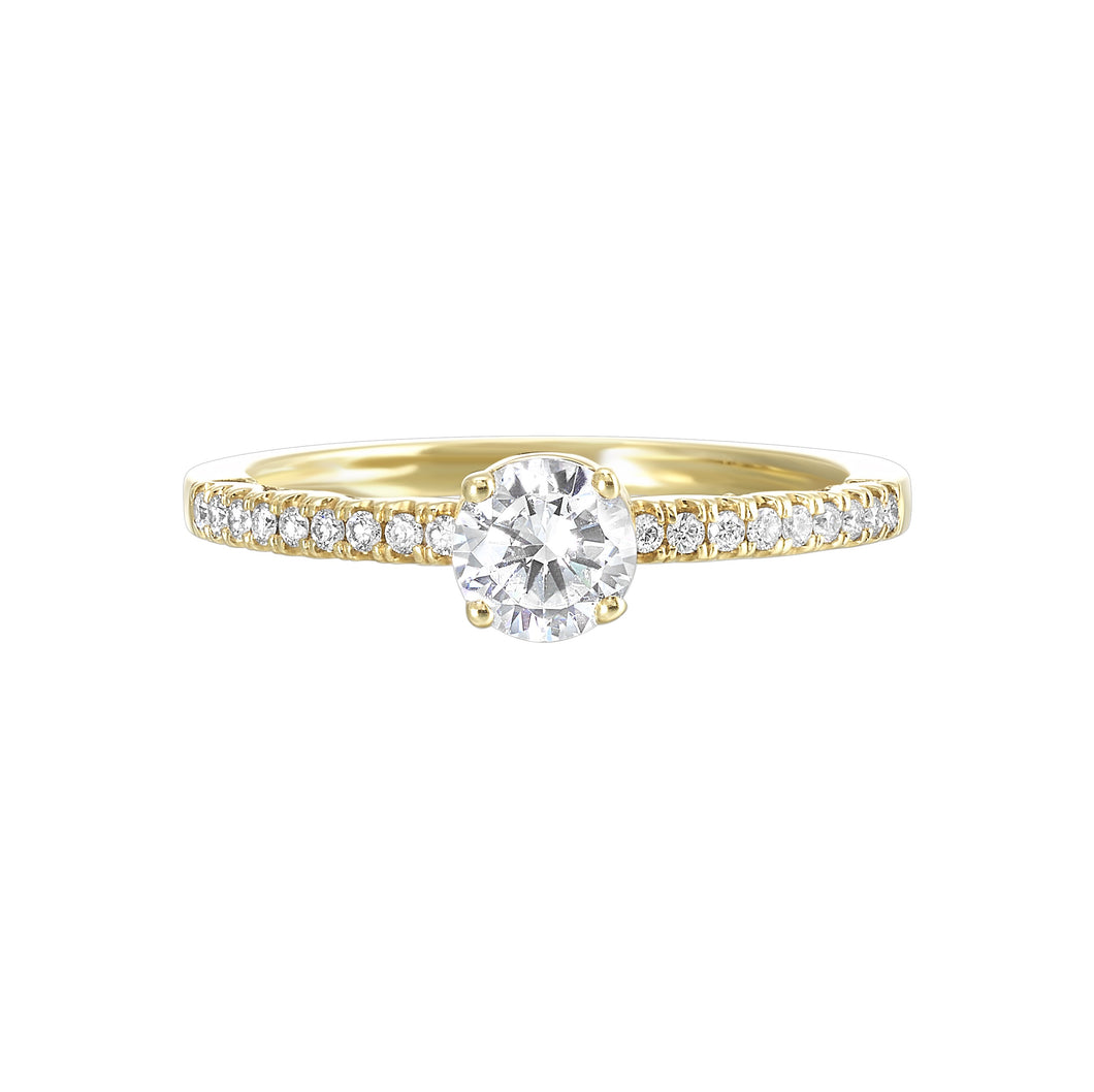 Tacori 14k Yellow Gold Complete Engagement Ring (0.66 CTW)