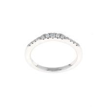 Load image into Gallery viewer, Ladies 1/2 Way Pave Diamond Contour Band (0.19CTW)