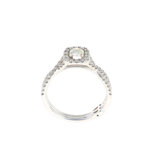 Oval Halo Complete Engagement Ring (0.69CTW)