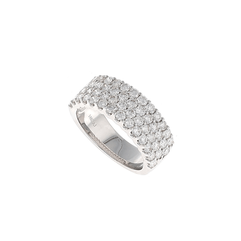 Four Row Diamond Fashion Ring