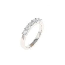 Load image into Gallery viewer, Ladies Shared Prong Diamond Band (0.75CTW)