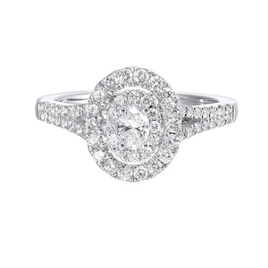Halo Complete Engagement Ring (0.75 CTW)