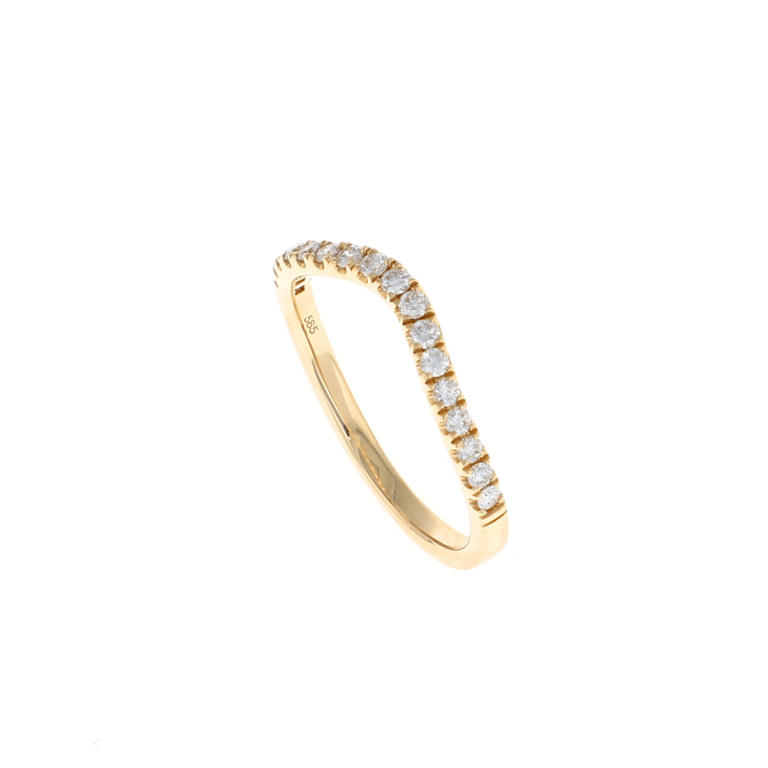 Diamond Prong Set Contour Band (0.25CTW)