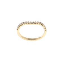 Load image into Gallery viewer, Diamond Prong Set Contour Band (0.25CTW)