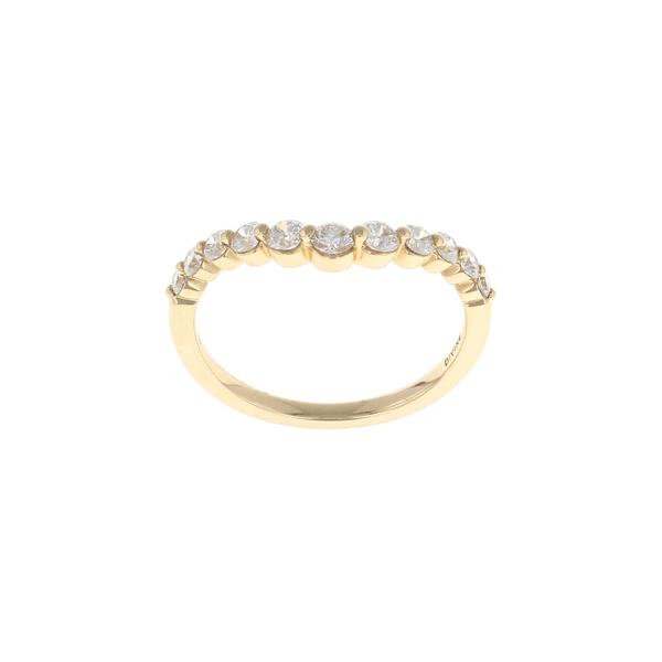 Diamond Single Prong Contour Band (0.50CTW)