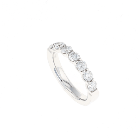 Round Diamond Platinum Band Ring (1.06CTW)