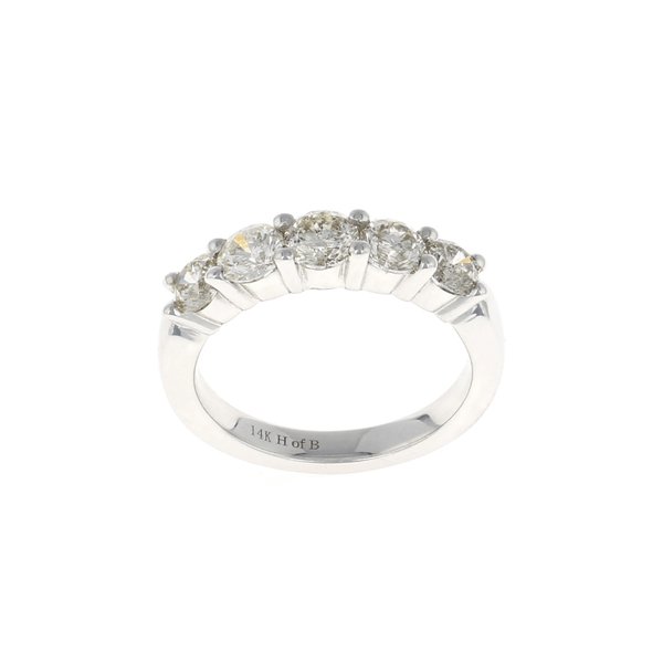 5 Stone Shared Prong Diamond Band (1.50CTW)