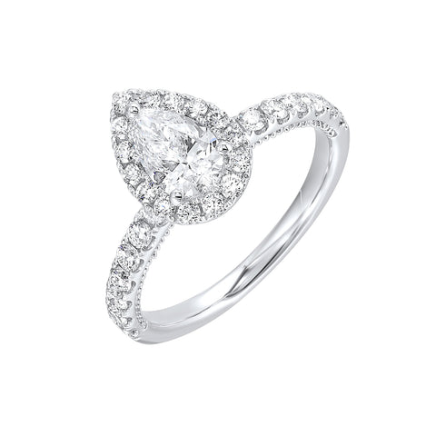 Halo Complete Engagement Ring (1.22 CTW)