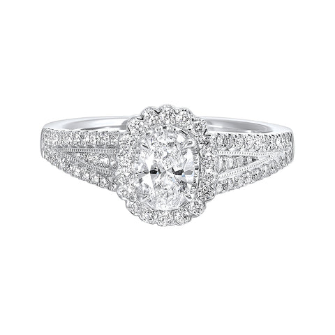 Halo Complete Engagement Ring (0.95 CTW)