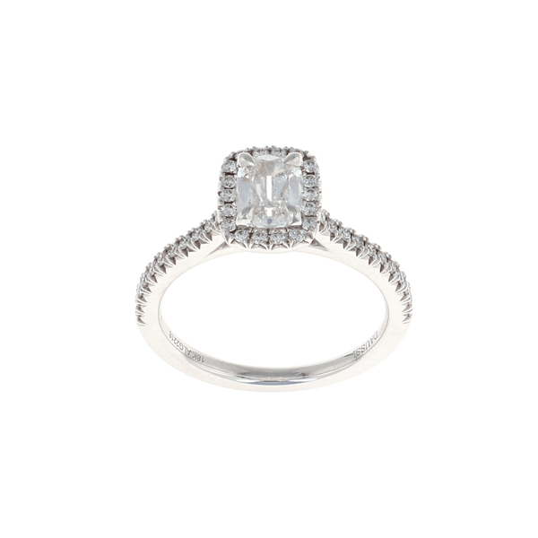 Cushion Halo Complete Engagement Ring (1.00CTW)