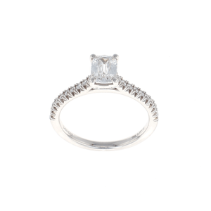 Cushion Complete Engagement Ring (0.95CTW)