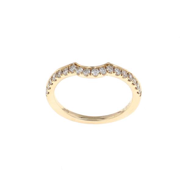 1/2 Way Pave Diamond Contour Band (0.36CTW)