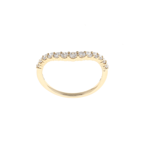 Diamond Shared Prong Contour Band (0.45CTW)