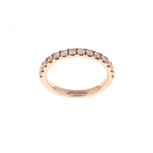 Load image into Gallery viewer, 14K Rose Gold 1/2 Way Pave Diamond Band (0.50CTW)