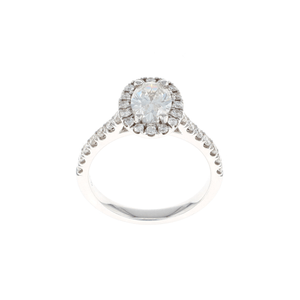 Oval Halo Complete Engagement Ring (1.49CTW)