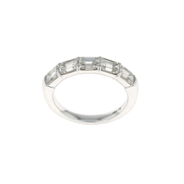 Five Stone Emerald Cut Buttercup Diamond Band (2.00CTW)