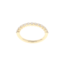 Load image into Gallery viewer, 14K Yellow Gold Shared Prong Diamond Band (0.37CTW)