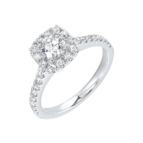 Halo Complete Engagement Ring (0.98 CTW)