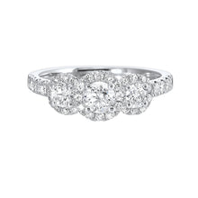 Load image into Gallery viewer, Three-Stone Complete Engagement Ring (1.01 CTW)